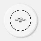 Eenvoudig minimaal elegant aangepast logo hier bed magneet (Voorkant)