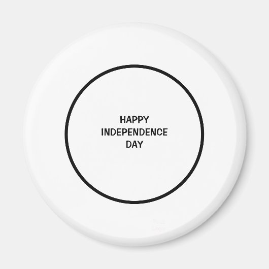 Eenvoudig minimaal elegant aangepast logo hier bed magneet (Voorkant)