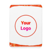 Eenvoudig minimaal elegant aangepast logo hier bed magneet (Verticaal)