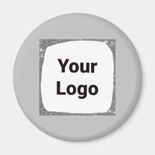Eenvoudig minimaal elegant aangepast logo hier bed magneet