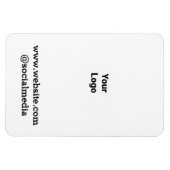 Eenvoudig minimaal elegant aangepast logo hier bed magneet (Horizontaal)