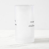 Eenvoudig minimaal elegant aangepast logo hier bed matglas bierpul (Center)