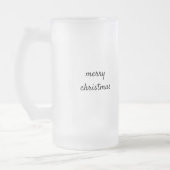 Eenvoudig minimaal elegant aangepast logo hier bed matglas bierpul (Links)