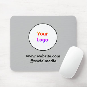 Eenvoudig minimaal elegant aangepast logo hier bed muismat