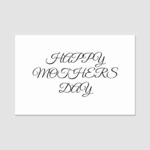 Eenvoudig minimaal elegant aangepast logo hier bed naamplaatje