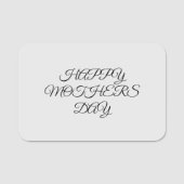 Eenvoudig minimaal elegant aangepast logo hier bed naamplaatje (Voorkant)