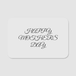 Eenvoudig minimaal elegant aangepast logo hier bed naamplaatje