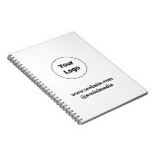 Eenvoudig minimaal elegant aangepast logo hier bed notitieboek (Rechterzijde)