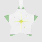 Eenvoudig minimaal elegant aangepast logo hier bed ornament (voorkant)