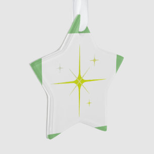 Eenvoudig minimaal elegant aangepast logo hier bed ornament