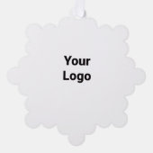 Eenvoudig minimaal elegant aangepast logo hier bed ornament kaart (Voorkant)