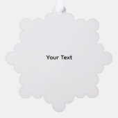 Eenvoudig minimaal elegant aangepast logo hier bed ornament kaart (Achterkant)