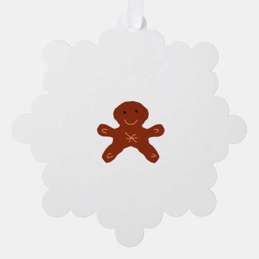 Eenvoudig minimaal elegant aangepast logo hier bed ornament kaart (Voorkant)