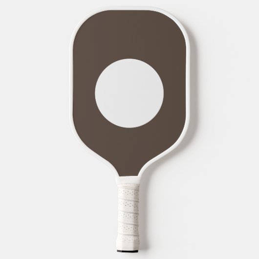Eenvoudig minimaal elegant aangepast logo hier bed pickleball paddle (Achterkant)