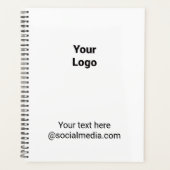 Eenvoudig minimaal elegant aangepast logo hier bed planner (Voorkant)