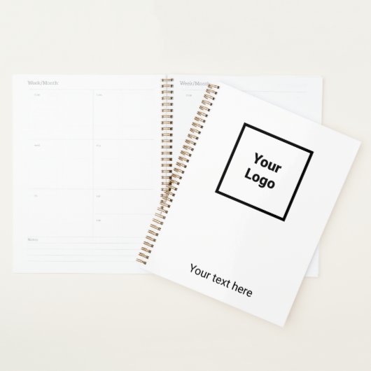 Eenvoudig minimaal elegant aangepast logo hier bed planner (Display)