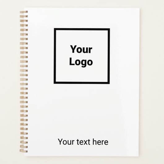 Eenvoudig minimaal elegant aangepast logo hier bed planner (Voorkant)