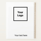 Eenvoudig minimaal elegant aangepast logo hier bed planner (Achterkant)