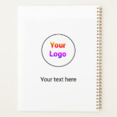 Eenvoudig minimaal elegant aangepast logo hier bed planner (Achterkant)