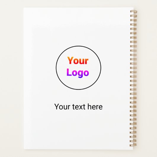 Eenvoudig minimaal elegant aangepast logo hier bed planner (Achterkant)