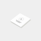 Eenvoudig minimaal elegant aangepast logo hier bed post-it® notes (Schuin)