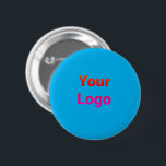 Eenvoudig minimaal elegant aangepast logo hier bed ronde button 5,7 cm<br><div class="desc">Ontwerp</div>