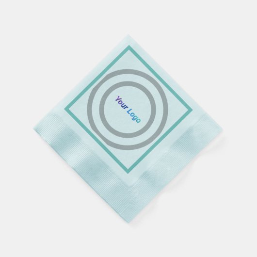 Eenvoudig minimaal elegant aangepast logo hier bed servet (Hoek)