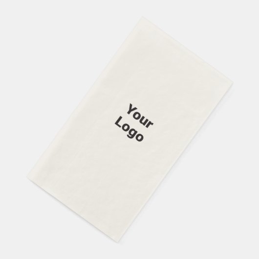 Eenvoudig minimaal elegant aangepast logo hier bed servet (Hoek)