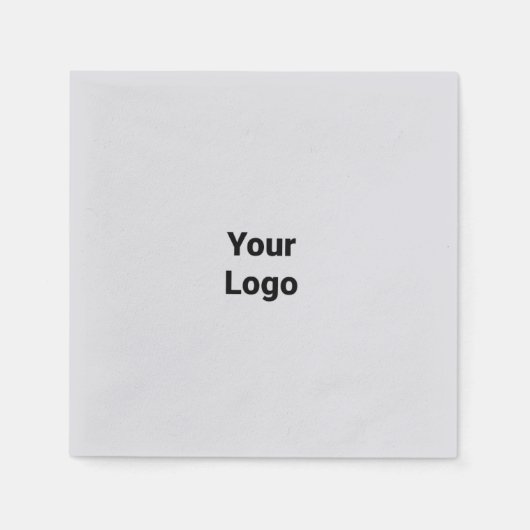 Eenvoudig minimaal elegant aangepast logo hier bed servet (Voorkant)