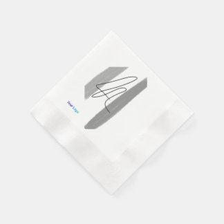 Eenvoudig minimaal elegant aangepast logo hier bed servet