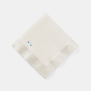 Eenvoudig minimaal elegant aangepast logo hier bed servet