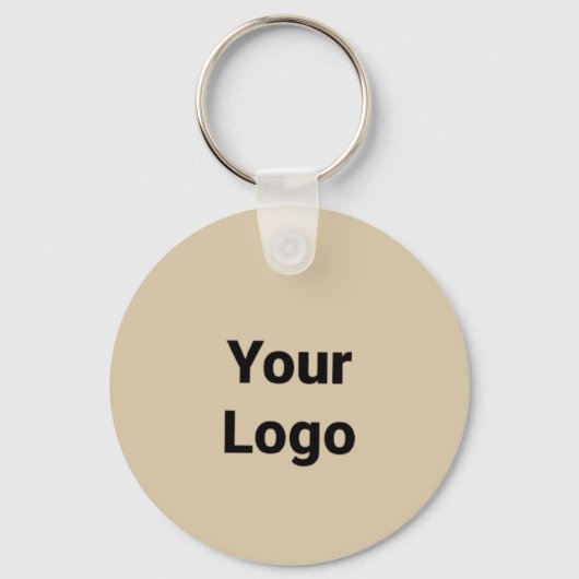 Eenvoudig minimaal elegant aangepast logo hier bed sleutelhanger (Voorkant)