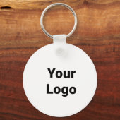 Eenvoudig minimaal elegant aangepast logo hier bed sleutelhanger (Voorkant)