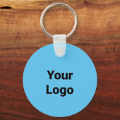 Eenvoudig minimaal elegant aangepast logo hier bed sleutelhanger (Voorkant)