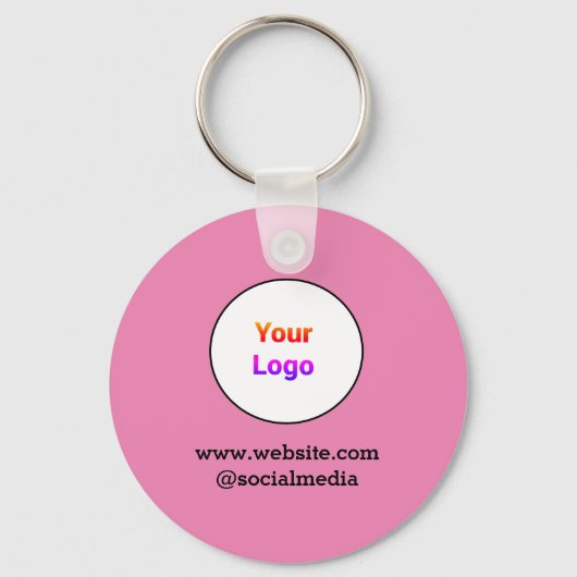 Eenvoudig minimaal elegant aangepast logo hier bed sleutelhanger (Voorkant)