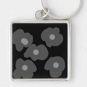 Eenvoudig minimaal elegant aangepast logo hier bed sleutelhanger