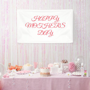 Eenvoudig minimaal elegant aangepast logo hier bed spandoek