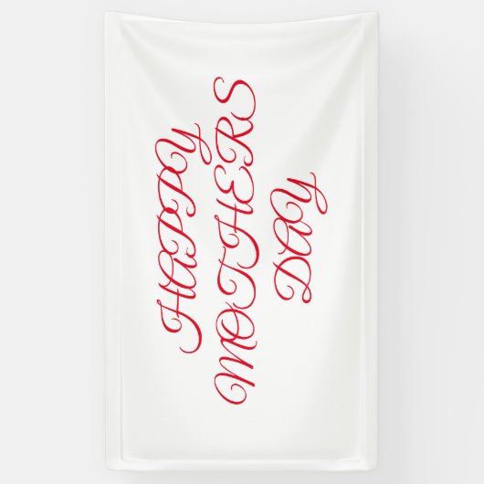 Eenvoudig minimaal elegant aangepast logo hier bed spandoek (Verticaal)