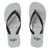 Eenvoudig minimaal elegant aangepast logo hier bed teenslippers (Voetbed)