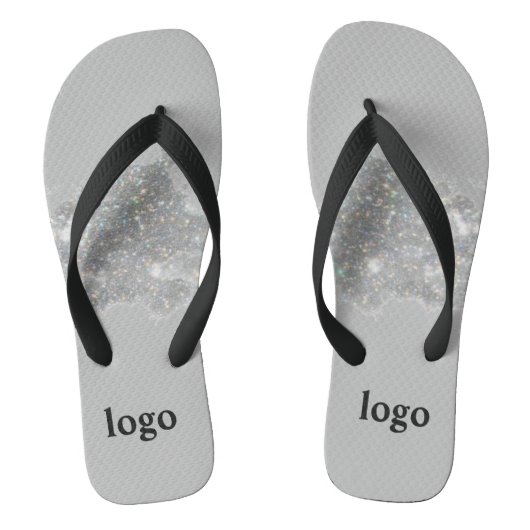 Eenvoudig minimaal elegant aangepast logo hier bed teenslippers (Voetbed)