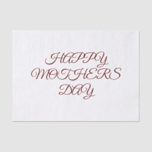 Eenvoudig minimaal elegant aangepast logo hier bed tissuepapier