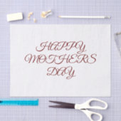 Eenvoudig minimaal elegant aangepast logo hier bed tissuepapier (Craft)