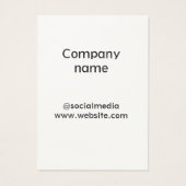 Eenvoudig minimaal elegant aangepast logo hier bed visitekaartje (Achterkant)