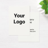 Eenvoudig minimaal elegant aangepast logo hier bed visitekaartje (Bureau)