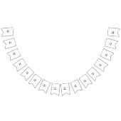 Eenvoudig minimaal elegant aangepast logo hier bed vlaggetjes (Alle)