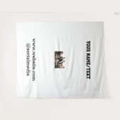 Eenvoudig minimaal elegant aangepast logo hier bed wandkleed (Voorkant (horizontaal))