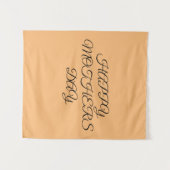 Eenvoudig minimaal elegant aangepast logo hier bed wandkleed (Voorkant (horizontaal))