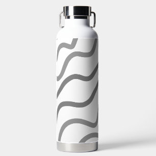 Eenvoudig minimaal elegant aangepast logo hier bed waterfles