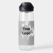 Eenvoudig minimaal elegant aangepast logo hier bed waterfles (Achterkant)