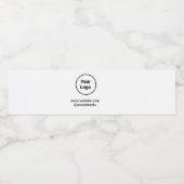 Eenvoudig minimaal elegant aangepast logo hier bed waterfles etiket (Enkel label)